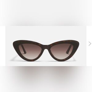 Quay Australia Brown Cat-Eye Sunglasses